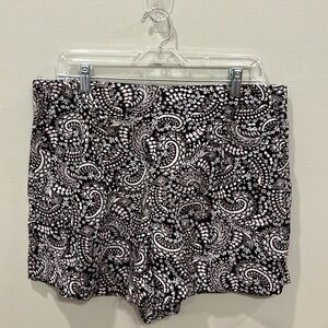 Loft Floral Linen Blend Shorts